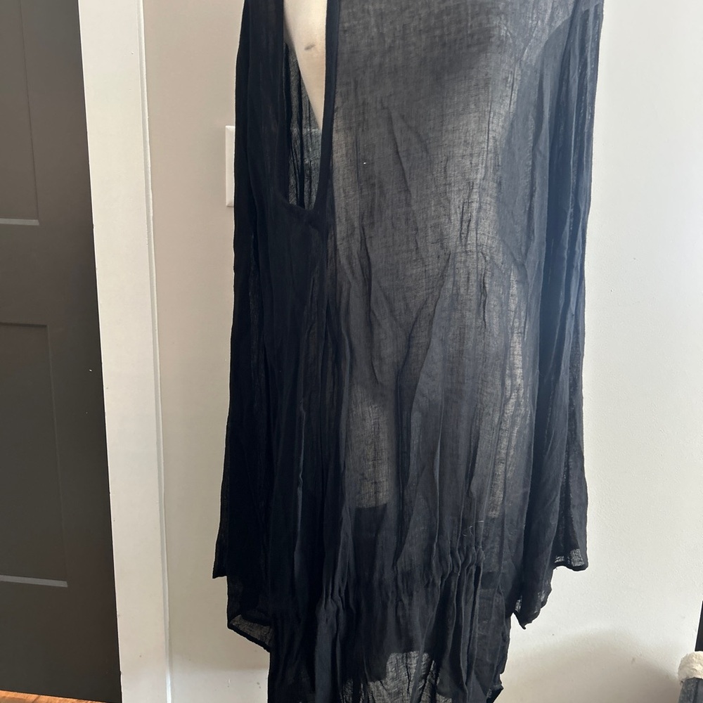 Ann Demeulemeester Black Asymmetrical Dress
